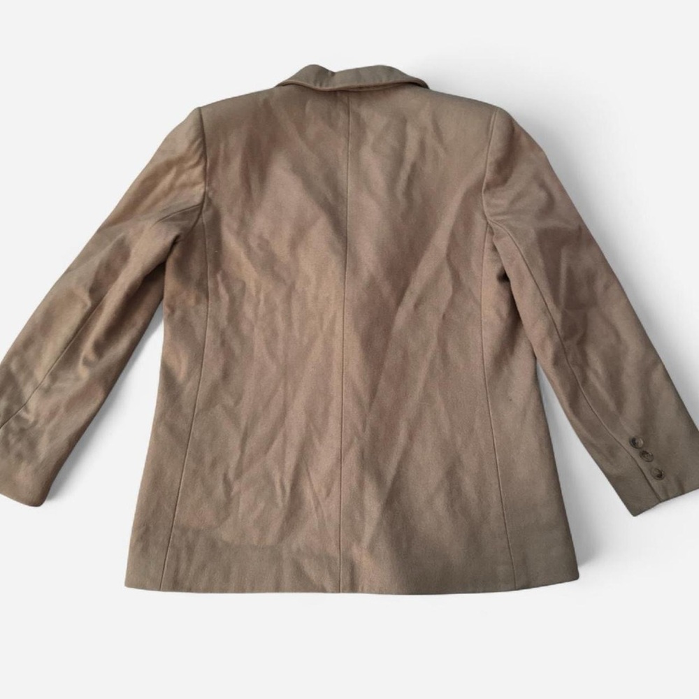 Michelle Stuart Light Brown Single-Button Blazer - image 2